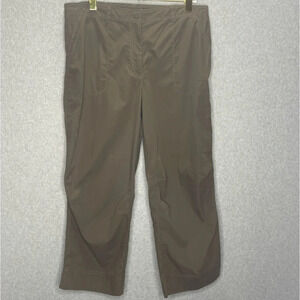 J Jill Brown Genuine Fit Capri Hiking Outdoor Cotton Pants